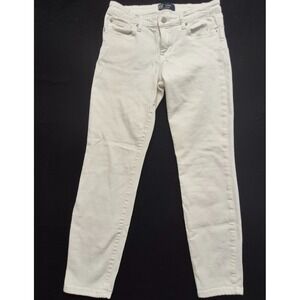 Gap women's white denim blue jean leggings sz. 27 regular stretch Cotton classic